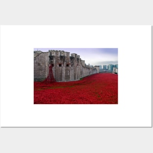 Tower of London Red Poppy Posters and Art